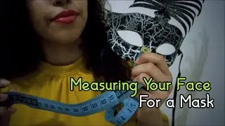 [ASMR] 📏 Measuring Your Face For A Mask Roleplay | Scribbling, Close Up, Personal Attention