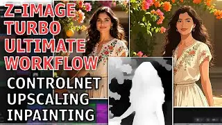 ComfyUI Tutorial: Z-Image Turbo ControlNet, Upscaling, Inpainting Explained 