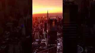 Sunrise at EdgeNYC 100 floors up.