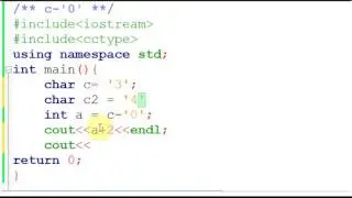 character to integer conversion in c++