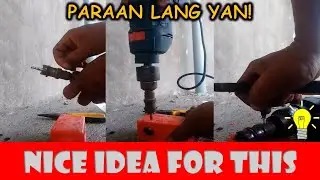 Tips and idea kapag wala kayong allen range tools pang higpit ng talim ng hole saw niyo.