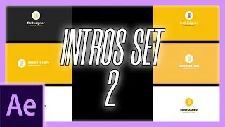 Intro, Logo, Title Screen Animation in AE set 2 | After Effects Showcase