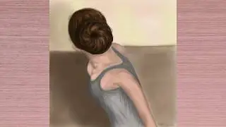 Диджитал арт / Digital art. Рисунок на графическом планшете. Рисую девушку.
