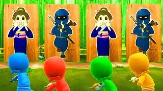 Wii party U - Battle of Minigames ( Master Difficulty ) Knuckles vs Claudia vs Zi-Kai vs Jesus
