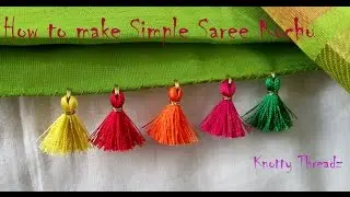 | DIY | How to make Simple Yet Elegant Saree Kuchu Design at Home | Tutorial