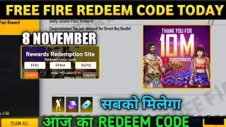 Free Fire Redeem Code Today 11 November | FF Rewards Redeem Code | FF Redeem Code Today Giveaway