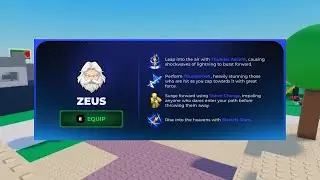 Playing As ZEUS In Roblox Project Smash