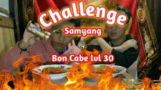 Challenge Makan Mie Samyang+Bon Cabe lvl30 Pedes Gilaaa!!!