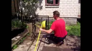 Катушка для поливочного шланга своими руками