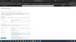 Azure Storage account Creation