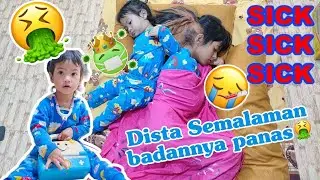DISTA SAKIT🥲!! SEMALAMAN BADANNYA PANAS!! 