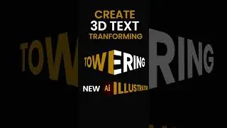 Isometric Text Effect | Adobe Illustrator Tutorial | 3D TEXT EFFECT in Illustrator