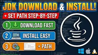 How to Download & Install Java JDK | Set Path & Run First Program(2026)