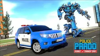 Police Prado Robot Car Transform War : Robot Games Game Scapes Inc Gameplay