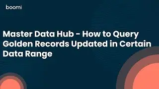 Master Data Hub - How to Query Golden Records Updated in Certain Data Range