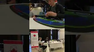 🇨🇦 Kyle Santucci's 4.35 Rubik's Cube Single (with both angles) #shorts #cubing
