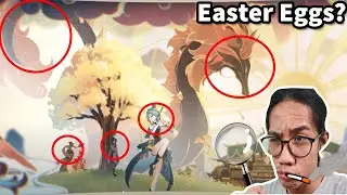 Looking for Easter Eggs | Moonchase Festival Cutscene/Flavors of the World Reaction | Genshin Impact