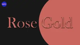 Rose gold text effect in Photoshop