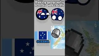 feat. @TGYT.69 - Making Country's Geography - Australia vs New Zealand #shorts #memes