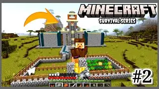 Finally I made my castle Minecraft Gameplay #2 // Minecraft PE Survival series Ep-2 #mimecraft