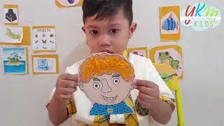 Sekolah Dari Rumah - Kreasi Anak PAUD, Menempel Bagian-Bagian Wajah | Lagu Sekolah Sehat | YKM Kids