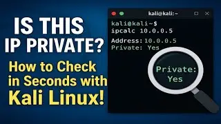 Is This IP Private? 🔍 How to Check in Seconds with Kali Linux!
