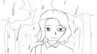 идет под дождем 🌧💧