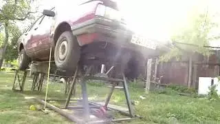 АВТОПОДЪЁМНИК СВОИМИ РУКАМИ. ....Car lift.