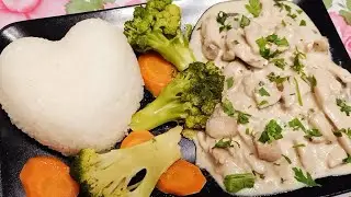 استروجانوف الدجاج ( chicken stroganoff ) من ألذ وأسرع الوصفات 😋