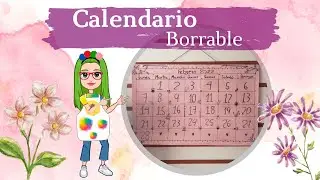 Como hacer un Calendario Borrable || Fácil en casa || Materiales Reciclados
