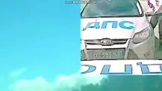 Видео с регистратора полицейской машины(мотохантерз) Авария Диабло