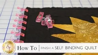 How to Finish a Self-Binding Quilt | a Shabby Fabrics Quilting Tutorial
