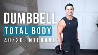 At-Home Total Body Dumbbell Workout [Lower and Upper Body Routine]