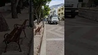 Garbage removal in the resort towns of Croatia
