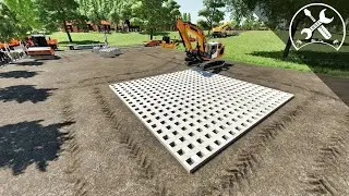 LS22 -🚧 Der INSEL BAUHOF - Die Bodenplatte aus Beton wurde geliefert! Teil 8