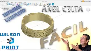 #FUSION360 - TUTORIAL ANEL CELTA - MODO FACIL
