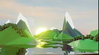 Low poly landscape in Blender 2.8