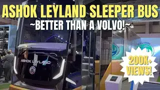Ashok Leyland luxury sleeper bus showcased -Auto Expo 2023 - MotorScribes