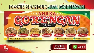 Desain Spanduk Gorengan (Free CDR) - 