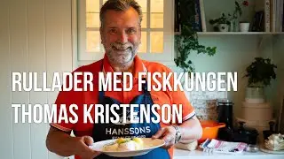 Laxfyllda rödtungsrullader med vitvinssås