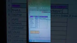 IF formula different types use in Excel #shorts #shortindia #popular #excel #tranding #viralvideo