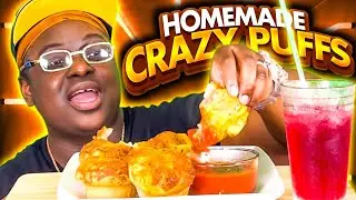 NEW INTRO🔥🔥 HOW TO MAKE HOMEMADE CRAZY PUFFS THE VIRAL LITTLE CAESARS CRAZY PUFFS •COOKING RECIPE