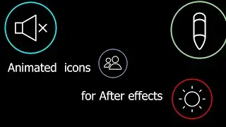 Free animated icons pack for After Affects , totally for free .