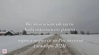 Дорога через село Рослятино (Бабушкинский район)