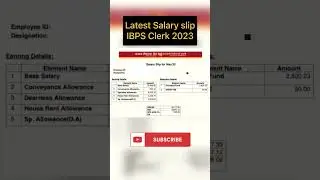 IBPS CLERK SALARY 2023 | IBPS CLERK को कितनी SALARY मिलती है | SALARY OF IBPS CLERK #shorts #ibps