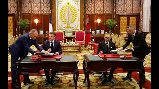 الصدمة جزائري يعلق على زيارة ماكرون للمغرب ‼️