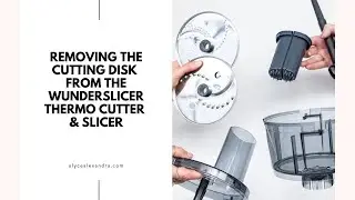 How to Remove the Cutting Disc from the WonderSlicer Thermo Cutter and Slicer from Alyce Alexandra