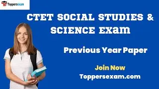 CTET SOCIAL STUDIES & SCIENCE Previous Year Paper With Answer PDF Download in English
