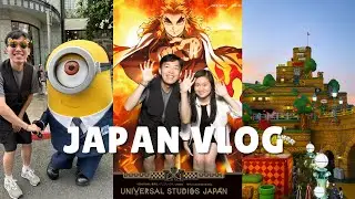 Japan Travel POV: Universal Studios Japan Tour, Eating Ramen, Drinking Coffee, Shopping