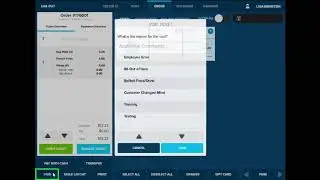 Duet POS System - Voiding a Ticket